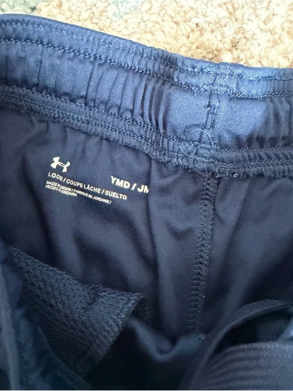Under Armour Kids' Blue USA Sleeveless Top & Navy Shorts Set size medium